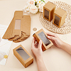 Kraft Paper Candy Boxes with PVC Clear Window CON-WH0097-07A-02A-3