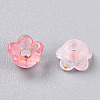 Frosted Transparent Acrylic Beads X-OACR-N137-72E-3
