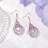 304 Stainless Steel Dangle Earrings EJEW-JE06368-03-1