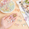 GOMAKERER 96Pcs 8 Colors Transparent AB Color Acrylic Beads TACR-GO0001-02-3