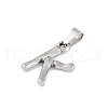 Non-Tarnish 304 Stainless Steel Pendants STAS-F235-01P-K-2