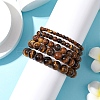5Pcs 5 Styles Natural Tiger Eye Stretch Bracelets BJEW-JB11026-3