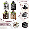 Wooden Pendant Decoration HJEW-WH0074-018-3