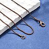 Brass Round Snake Chain Necklaces X-KK-F763-07R-4