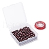 100Pcs 8mm Garnet Beads DIY-LS0002-14-7