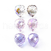 Electroplated Glass Charms EGLA-N006-023-1