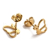 PVD Vacuum Plating 304 Stainless Steel Stud Earrings EJEW-Z040-55G-2