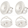 Beebeecraft 8Pcs 925 Sterling Silver Ear Nuts STER-BBC0007-46-1