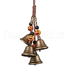 Halloween Theme Iron Bell Pendant Decoration HJEW-JM02473-1
