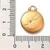 PVD Vacuum Plating 304 Stainless Steel Pendants STAS-S148-30G-02-3