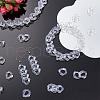SUPERFINDINGS Transparent Acrylic Linking Rings TACR-FH0001-11-2