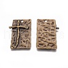 Tibetan Style Alloy Pendant TIBEP-40038-AB-NR-2