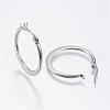 304 Stainless Steel Hoop Earrings EJEW-F105-22P-2