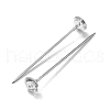 50Pcs Crystal Head Steel Sewing Craft Positioning Needles TOOL-NH0001-03A-4