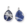 Natural Sodalite Pendants X-G-G900-01P-09-2