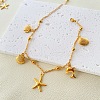 Bohemia Style Ocean Theme 304 Stainless Steel Anklets WG73A42-05-1
