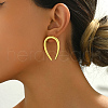Vintage Brass U-Shaped Stud Earrings NX2935-4