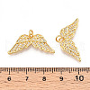 Brass Micro Pave Cubic Zirconia Cross Pendants ZIRC-T016-02G-3