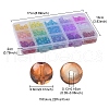 330Pcs 15 Colors Baking Painted Glass Beads Strands DGLA-YW0001-08-4