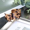 Leopard Print Alloy with Acrylic Cuff Bangles FS-WGDDA9F-02-1