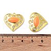 Brass Micro Pave Clear Cubic Zirconia Pendants KK-F871-06G-03-3