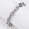 Tarnish Resistant 304 Stainless Steel Cable Chain Bracelets BJEW-G618-04P-4