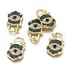 Brass Micro Pave Cubic Zirconia Pendants ZIRC-I046-03-2
