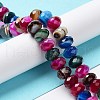 Natural Banded Agate/Striped Agate Beads Strands G-E605-A01-01A-2