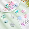ARRICRAFT 20Pcs 10 Style Silicone Beads Sets SIL-AR0001-09-4
