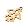 201 Stainless Steel Pendants STAS-F316-07G-2