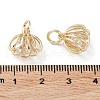 Rack Plating Brass Clear Cubic Zirconia Pendants KK-B078-06G14-2