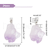 AHANDMAKER Natural Amethyst Pendants G-GA0001-39-2
