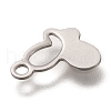 201 Stainless Steel Charms STAS-C017-13P-3