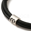 PU Leather Round Cord Multi-strand Bracelets SJEW-K002-07H-2