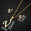 201 Stainless Steel Pendant Necklaces & Stud Earrings Sets WG00841-36-1