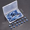 ARRICRAFT Dyed & Heated Natural Blue Aventurine Beads Strands G-AR0001-54-7