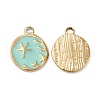 PVD Vacuum Plating 201 Stainless Steel Enamel Pendants STAS-J401-VC945-1
