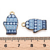 Winter Theme Alloy Printed Pendants PALLOY-D581-01D-3
