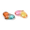 Two Tone Transparent Acrylic Pendants MACR-L007-07-2