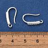Rack Plating Brass Micro Pave Clear Cubic Zirconia Earring Hooks KK-A231-07S-3