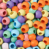 Craftdady 120Pcs 6 Colors Theaceae Wood Bead WOOD-CD0001-07-4