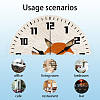 MDF Printed Wall Clock HJEW-WH0058-017-3