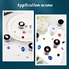 Gorgecraft 10Pcs 2 Colors Round Jewelry Clear Plastic Loose Diamond Storage Box CON-GF0001-15A-5