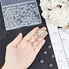 GOMAKERER 2 Strands Synthetic Quartz Crystal Beads Strands G-GO0001-28B-3