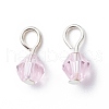 Transparent Glass Pendants PALLOY-PH01393-05-1
