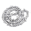 Electroplate Non-magnetic Synthetic Hematite Beads Strands G-T061-102O-2
