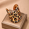Leopard Print Alloy Cuff Bangles  for Women WGB08C8-01-1