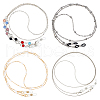 CREATCABIN 4Pcs 4 Styles Iron & Alloy Eyeglasses Chains AJEW-CN0002-75A-1