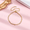 Rack Plating Brass Curb Chain Bracelets for Women BJEW-G735-16G-1