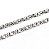 Tarnish Resistant 304 Stainless Steel Box Chains CHS-L001-29-3mm-1